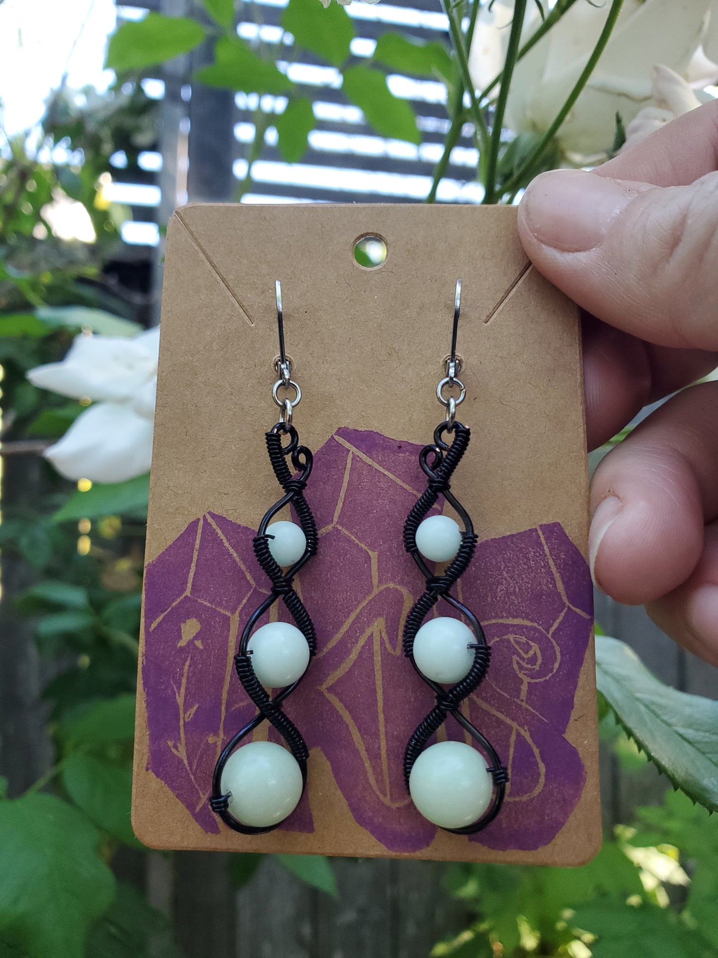 Glow-in-the-Dark Three-Tier Earrings