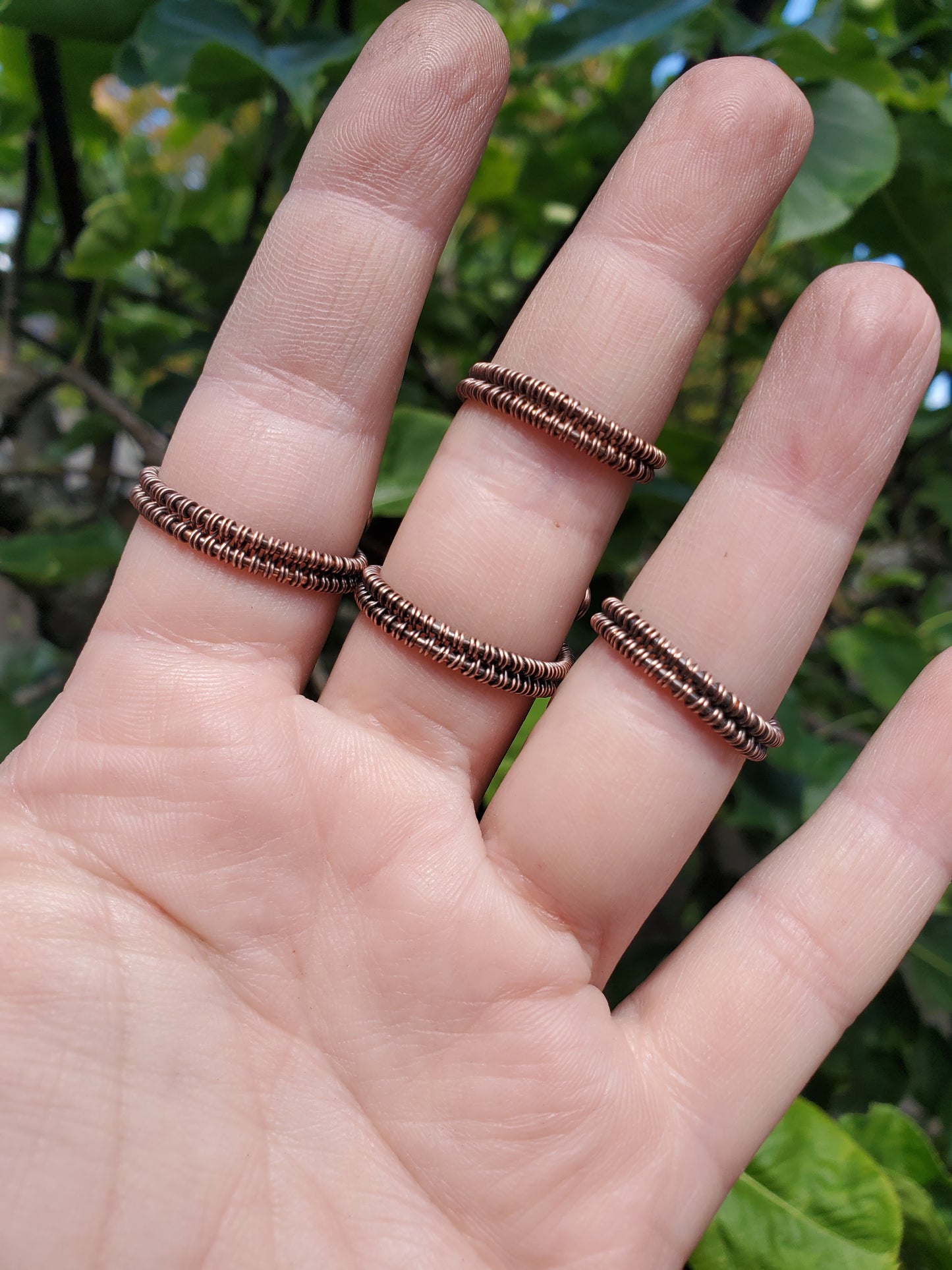 Custom- Adjustable Woven Ring (Copper)