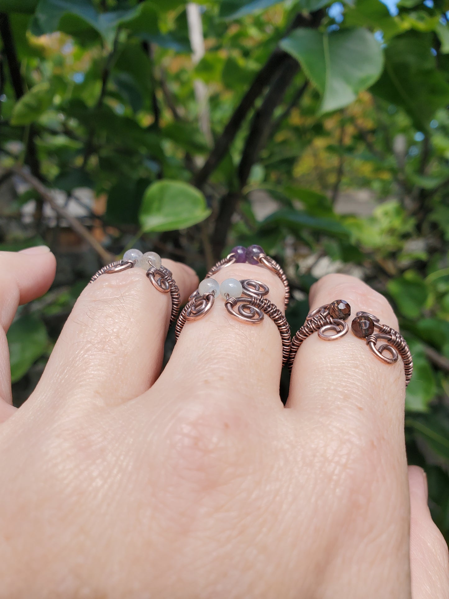 Custom- Adjustable Woven Ring (Copper)