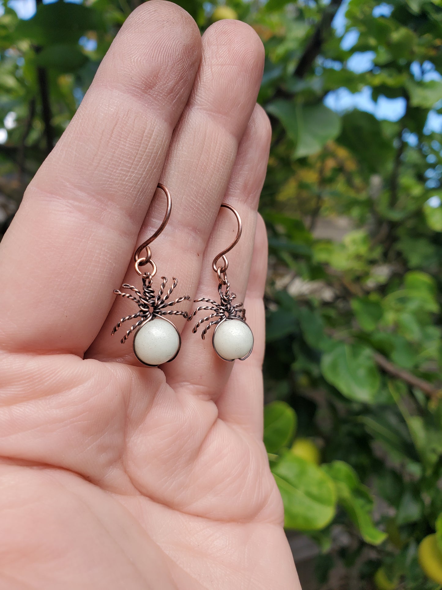 Glow-in-the-dark Spider Earrings