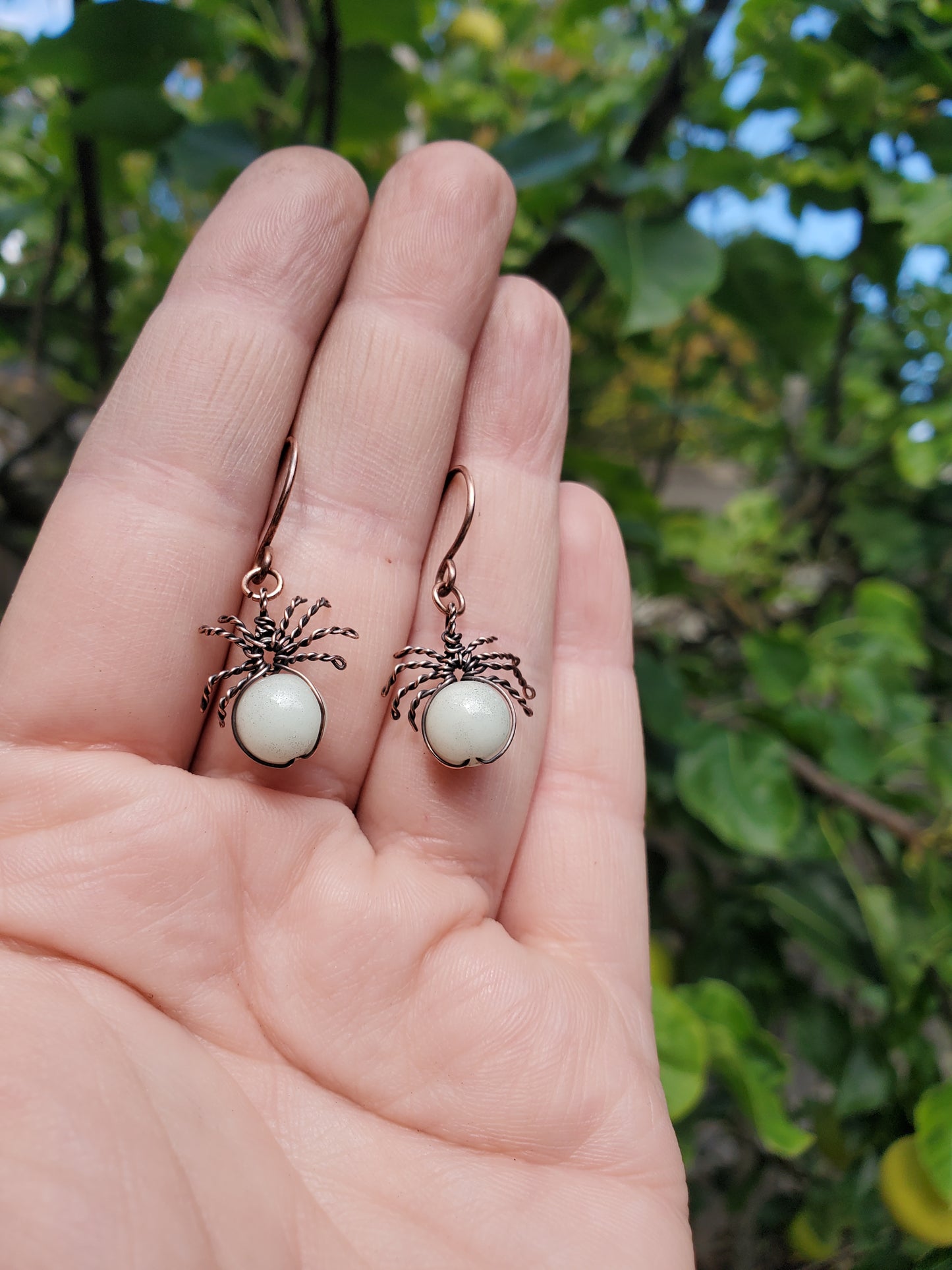 Glow-in-the-dark Spider Earrings