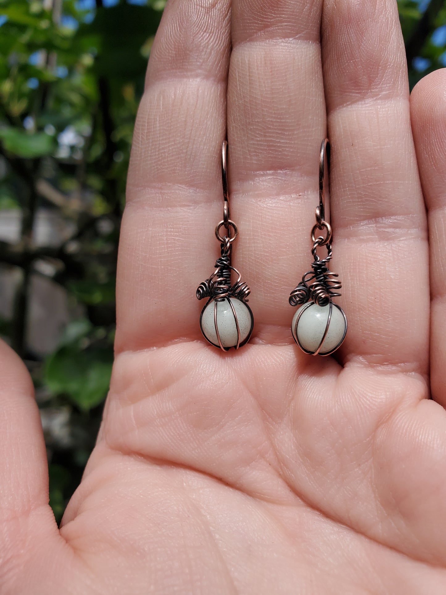 Glow-in-the-dark Pumpkin Earrings