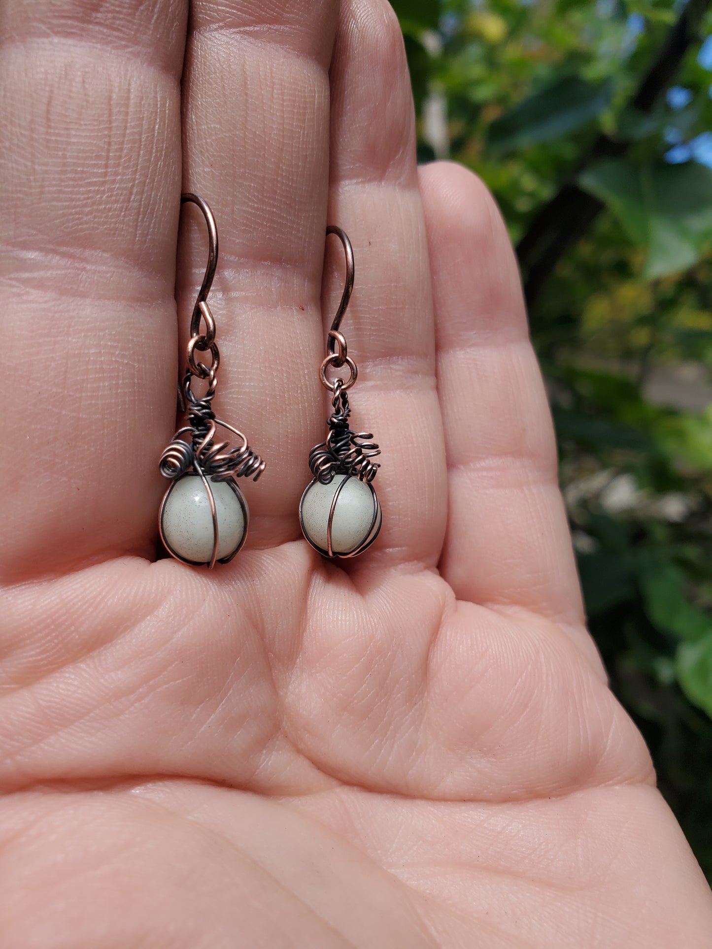 Glow-in-the-dark Pumpkin Earrings