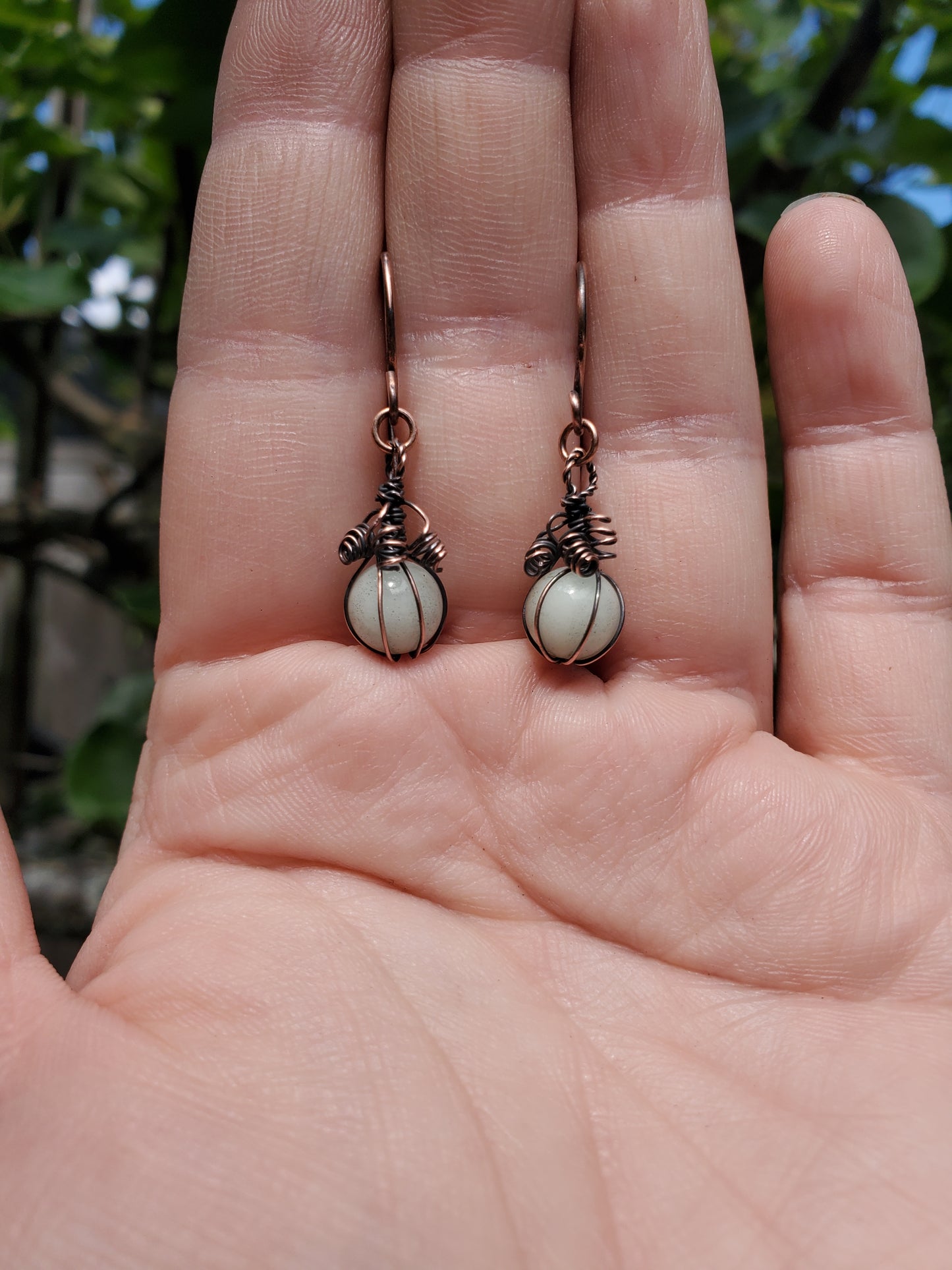 Glow-in-the-dark Pumpkin Earrings