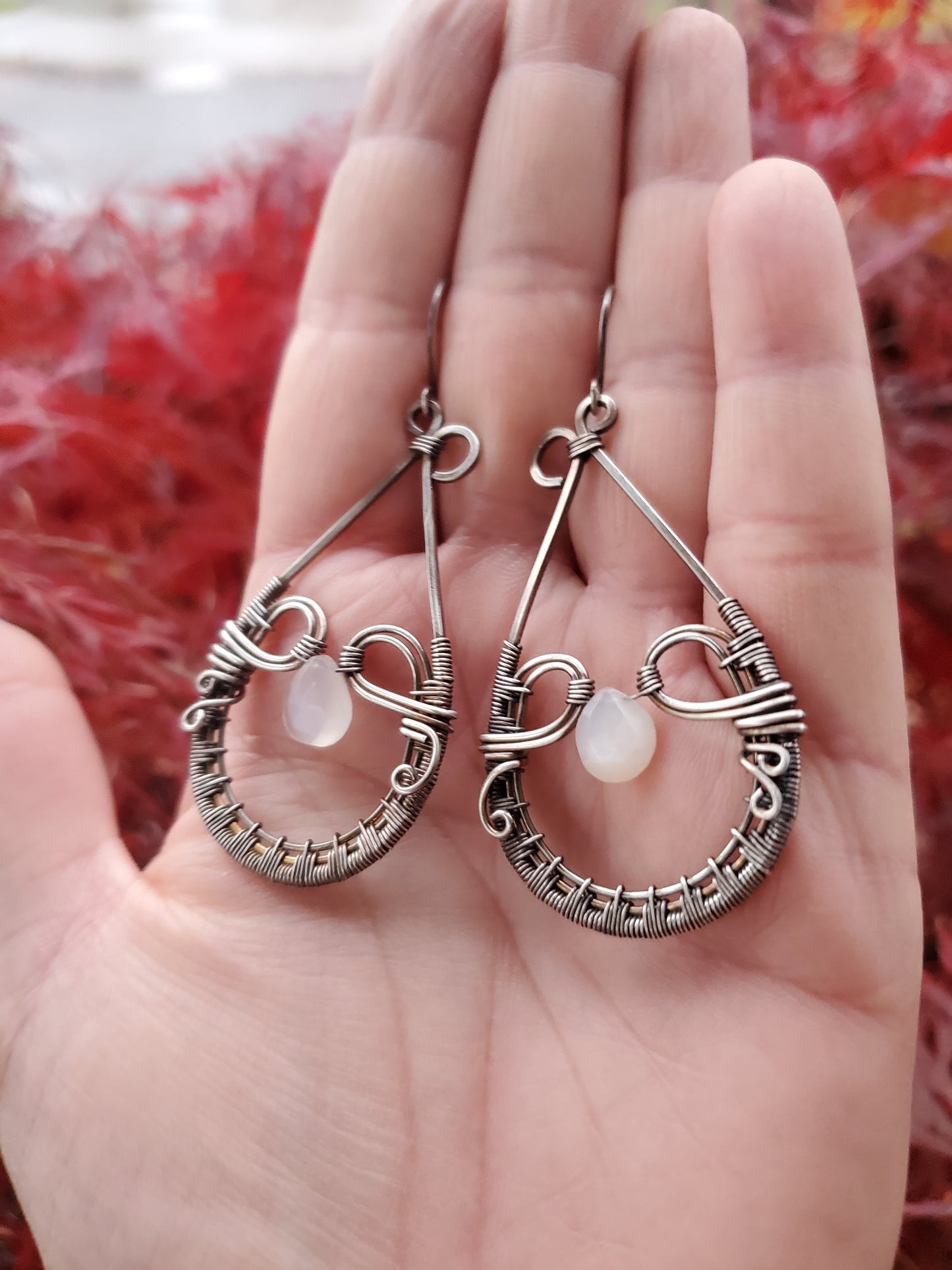 Custom Intricate Wire Wrap Earrings