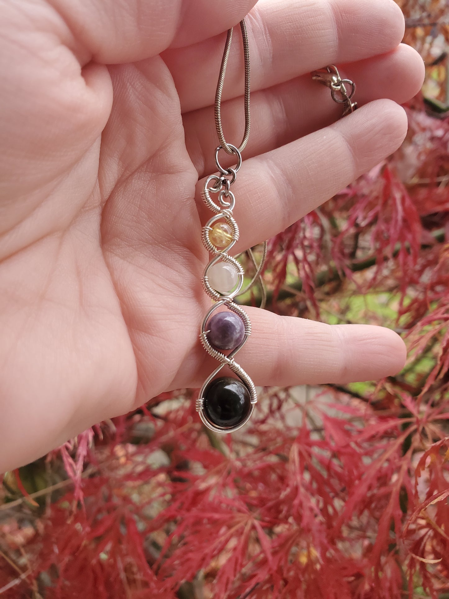 Four Tier Pendant in Sterling Silver