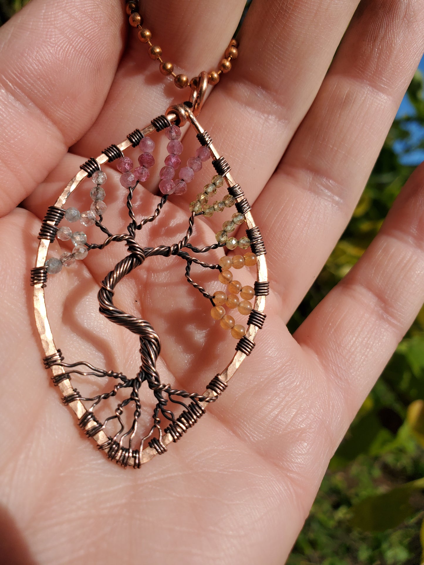 Four Seasons Tree of Life Pendant (Copper)