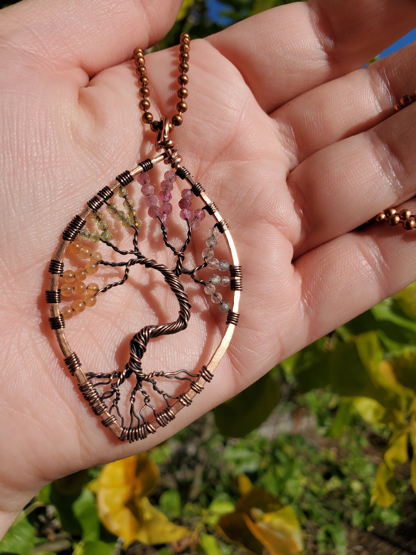 Four Seasons Tree of Life Pendant (Copper)