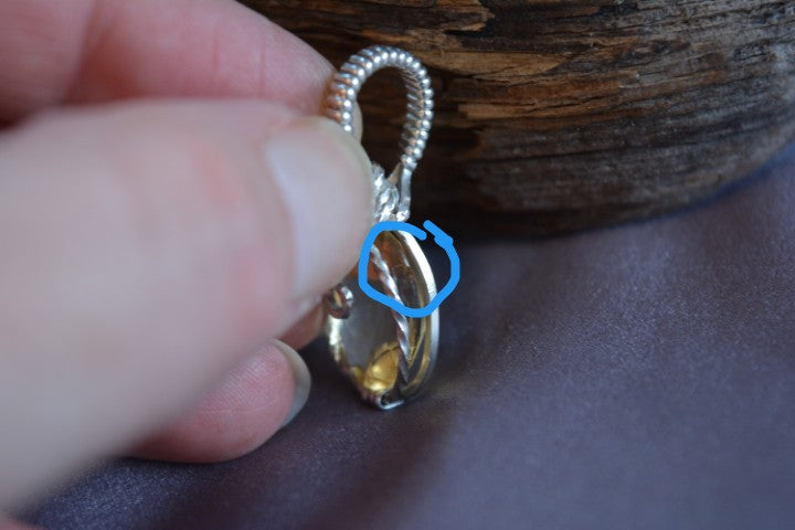 Citrine mini pendant