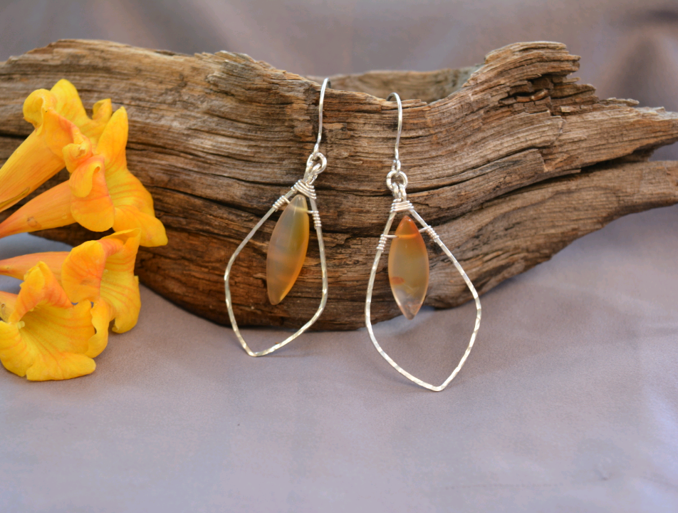 Dawn - Carnelian Earrings