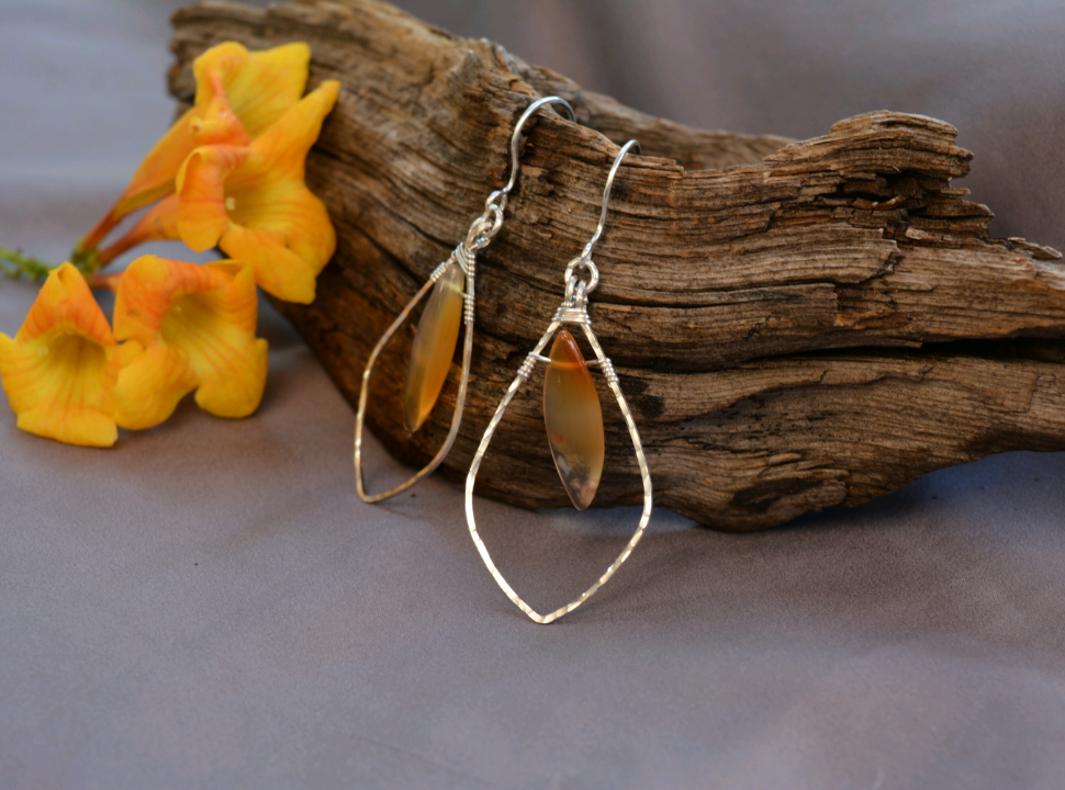 Dawn - Carnelian Earrings