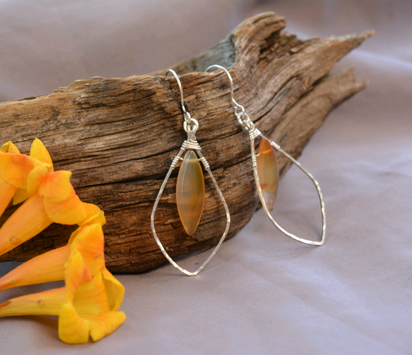 Dawn - Carnelian Earrings