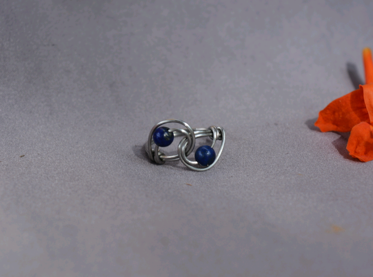 Spiral Ring - Lapis Lazuli