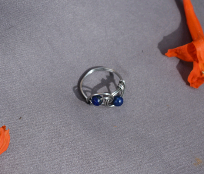 Spiral Ring - Lapis Lazuli