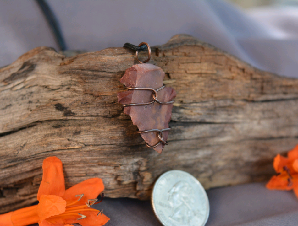 Copper Arrowhead Pendant
