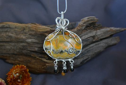 Bumblebee Jasper Pendant
