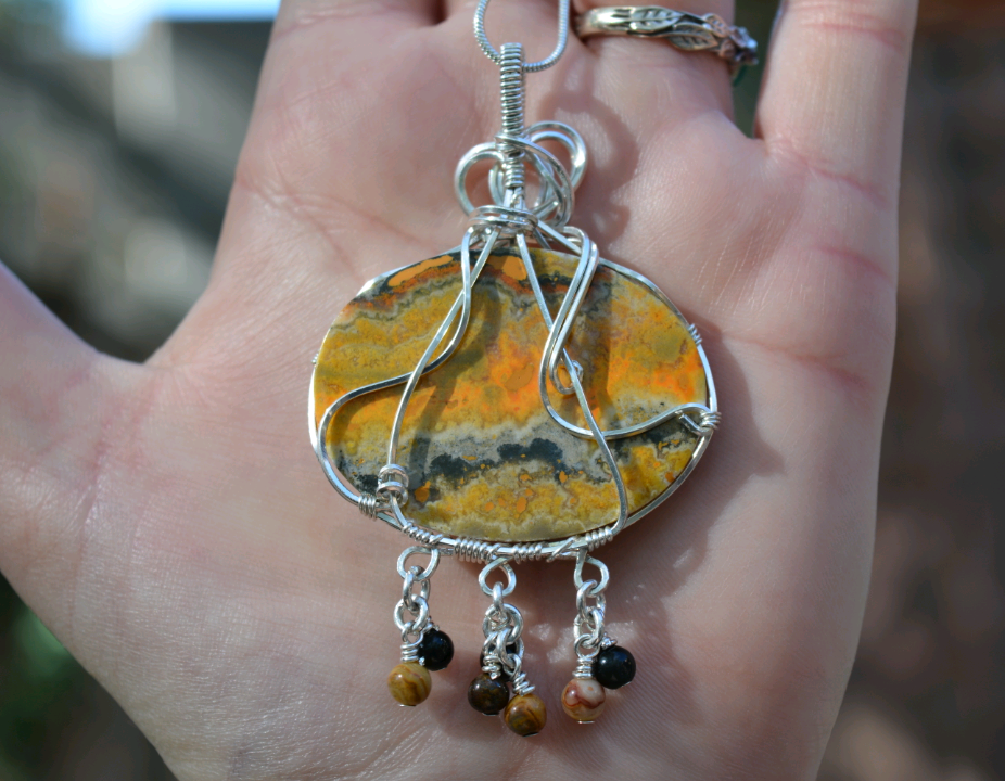 Bumblebee Jasper Pendant