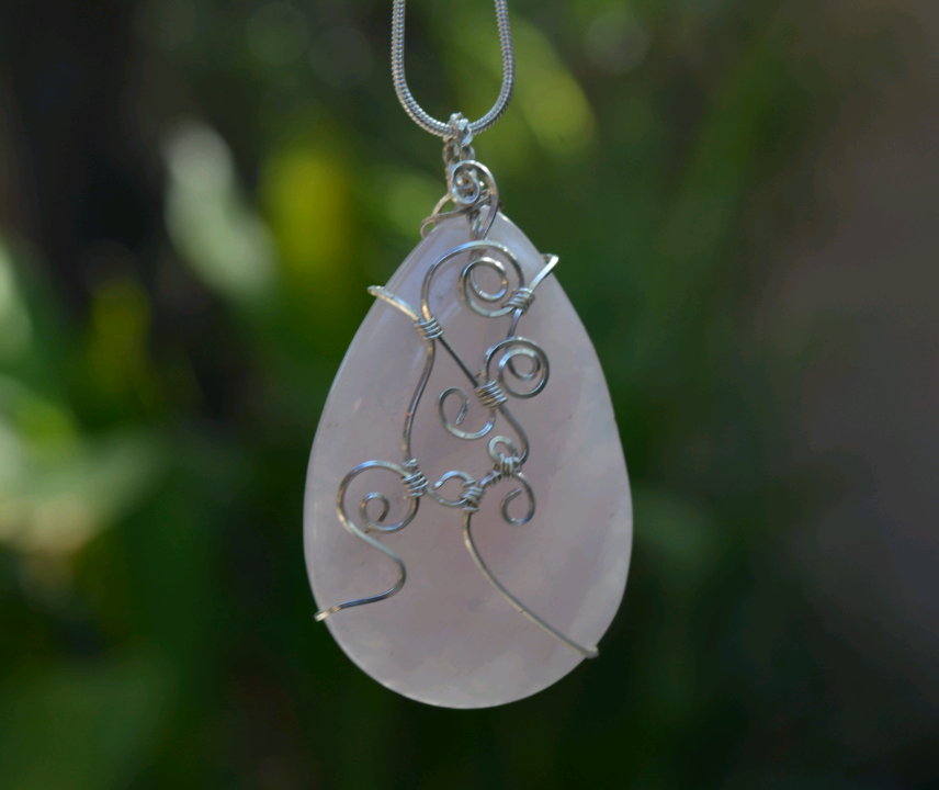 Rose Quartz Pendant (custom for Vanessa)