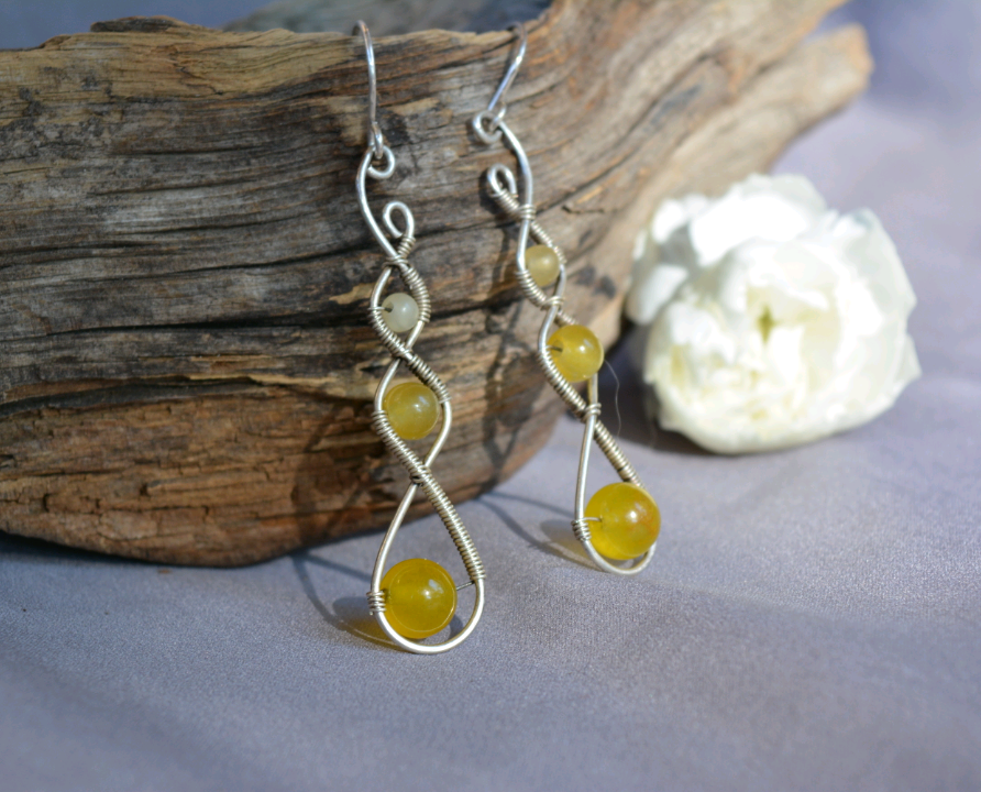 Three Tier Earrings in Sterling Silver