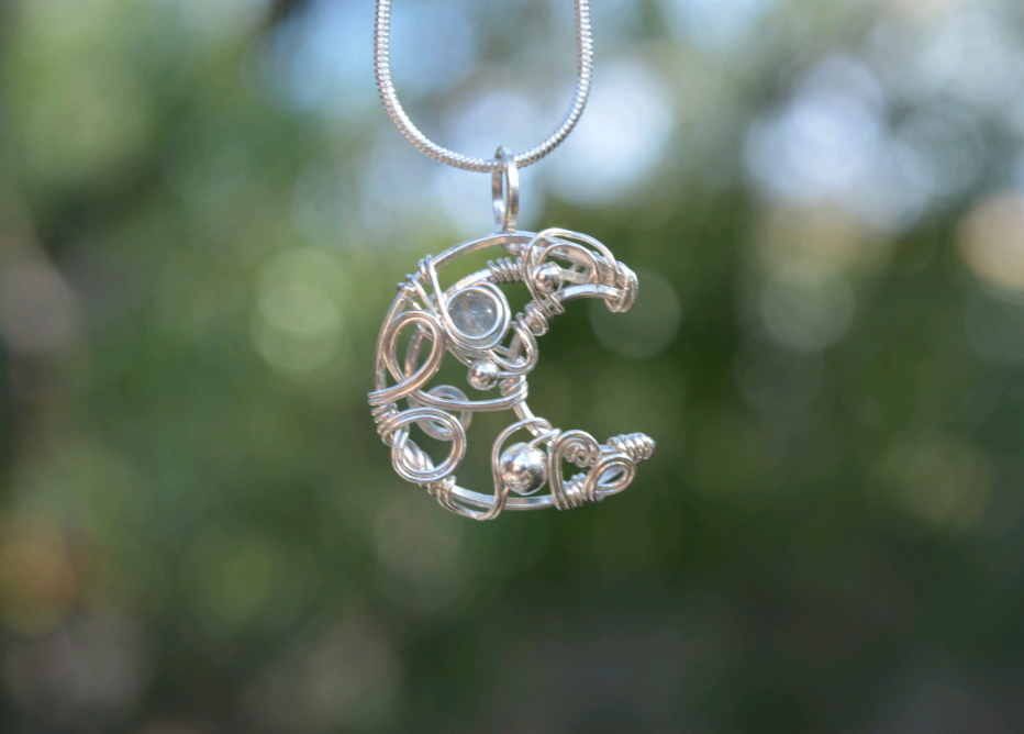 Custom Moon Pendant - Sterling Silver