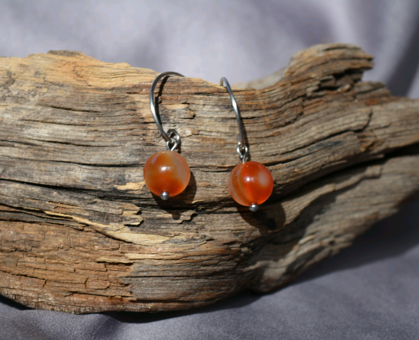 Hoop Hook Earrings - Steel