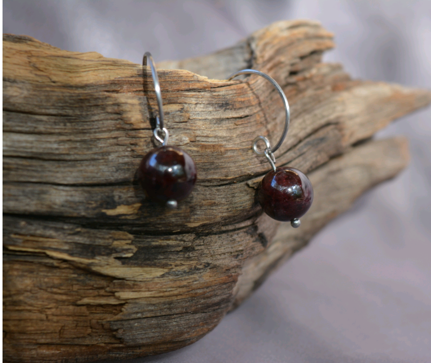 Hoop Hook Earrings - Steel