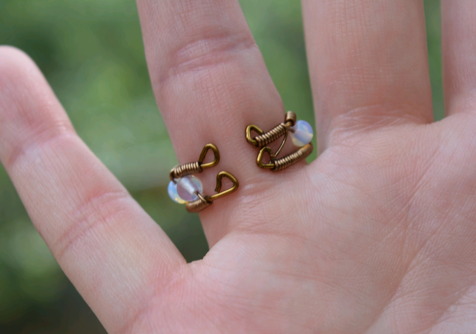 Triangle Ring - Opalite - Adjustable - Unisex