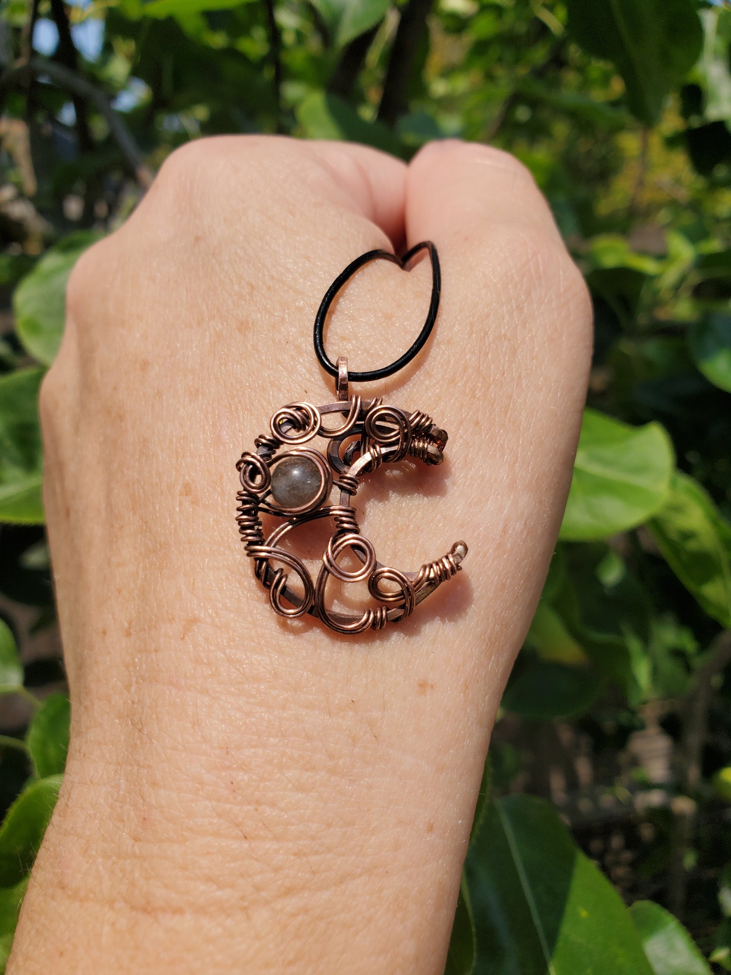 Custom - Copper Moon Pendant