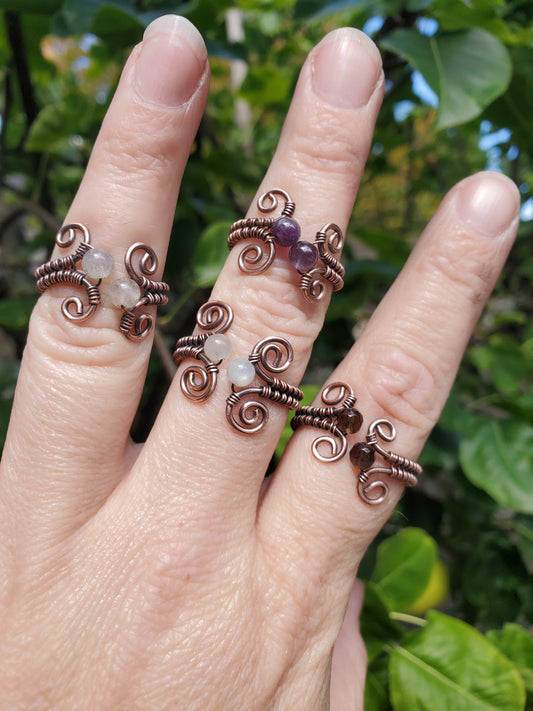 Custom- Adjustable Woven Ring (Copper)