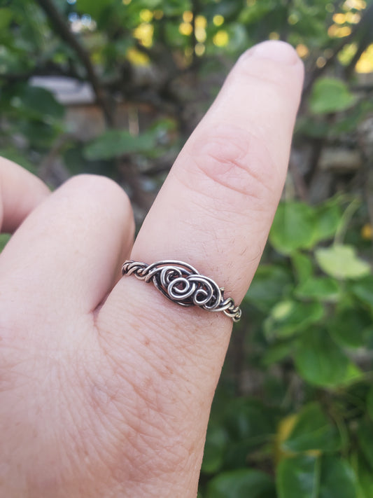 Braided Sterling Silver Ring