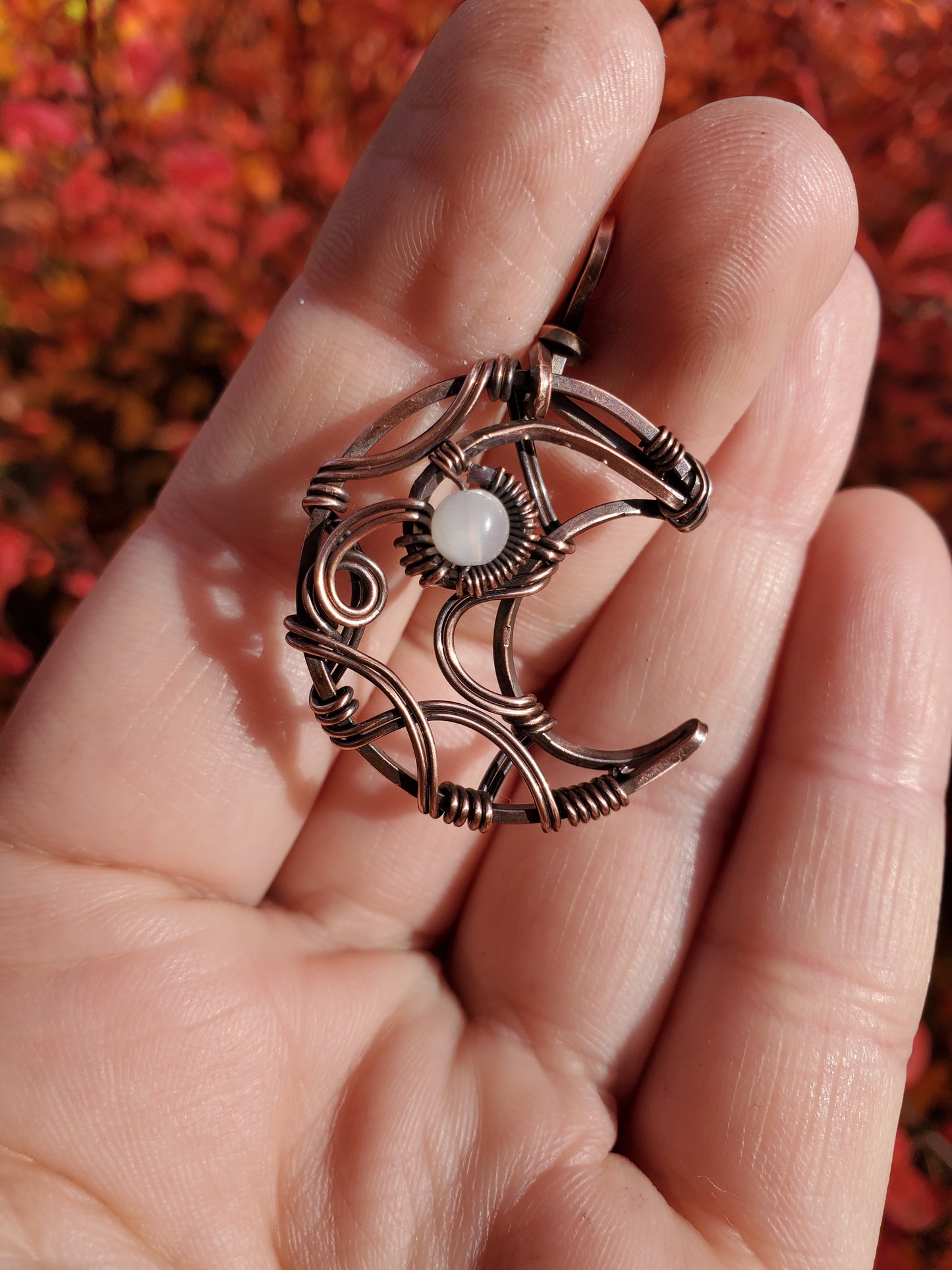 Custom - Copper Moon Pendant