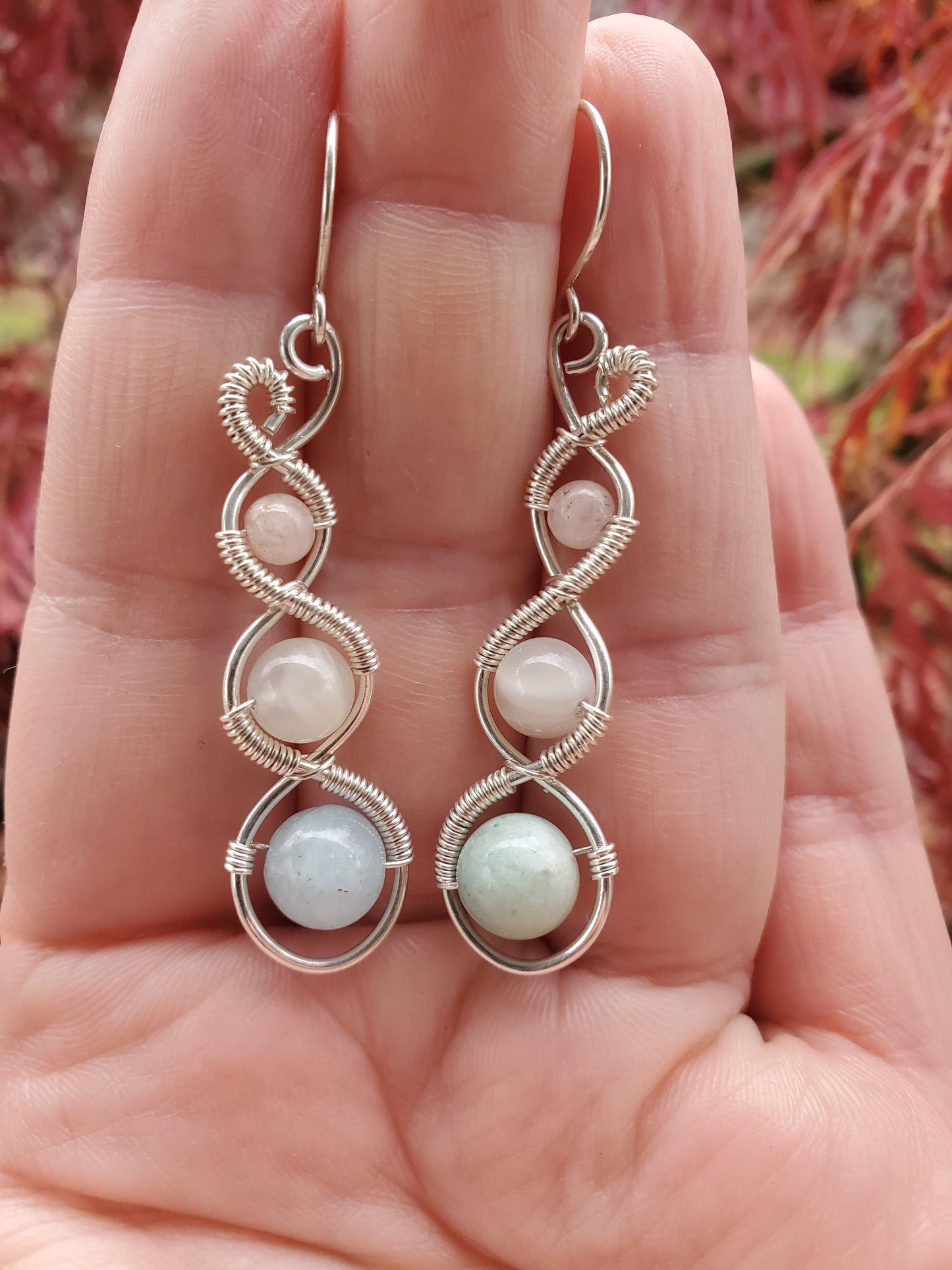 Three Tier Earrings in Sterling Silver