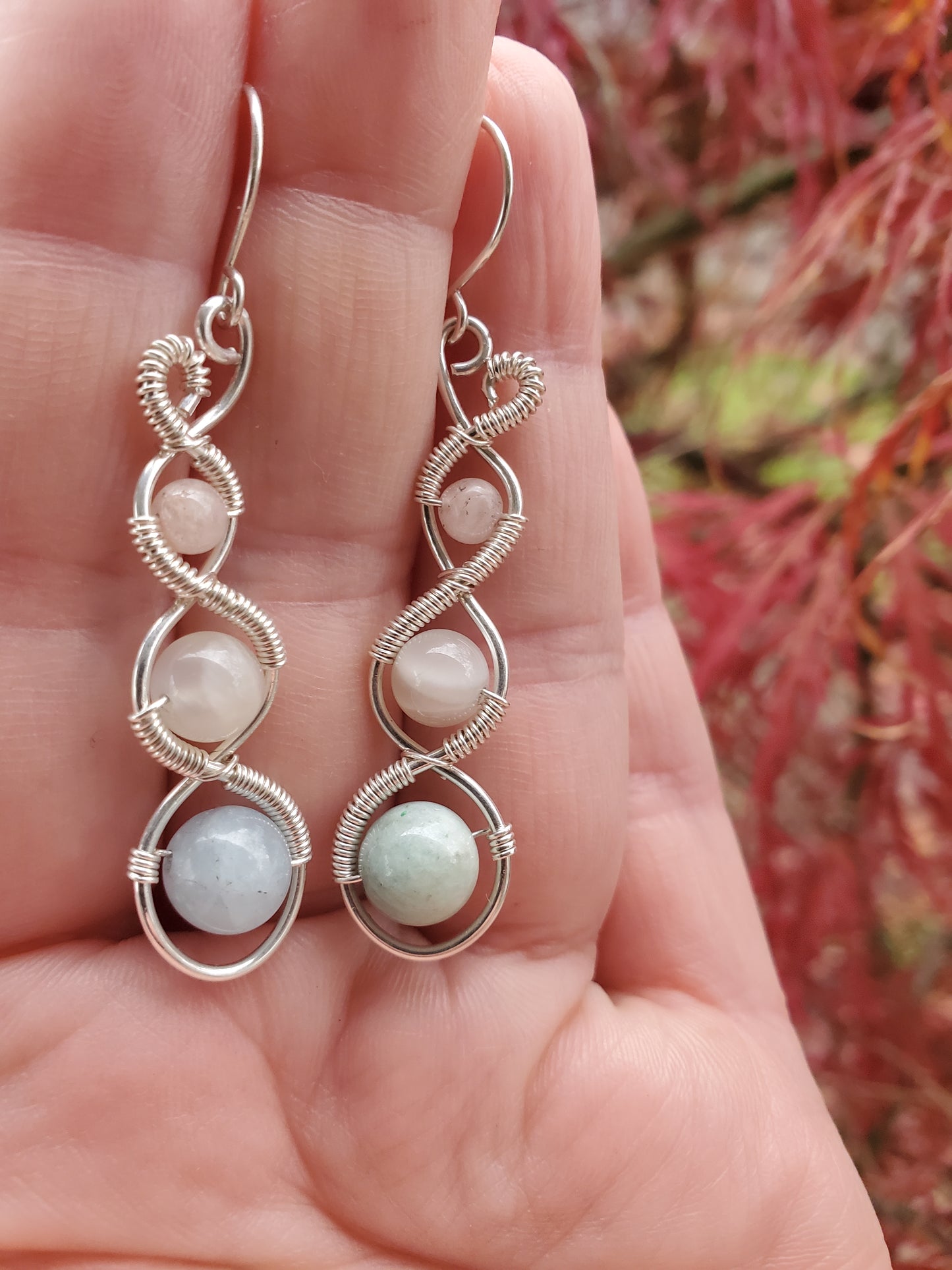 Three Tier Earrings in Sterling Silver