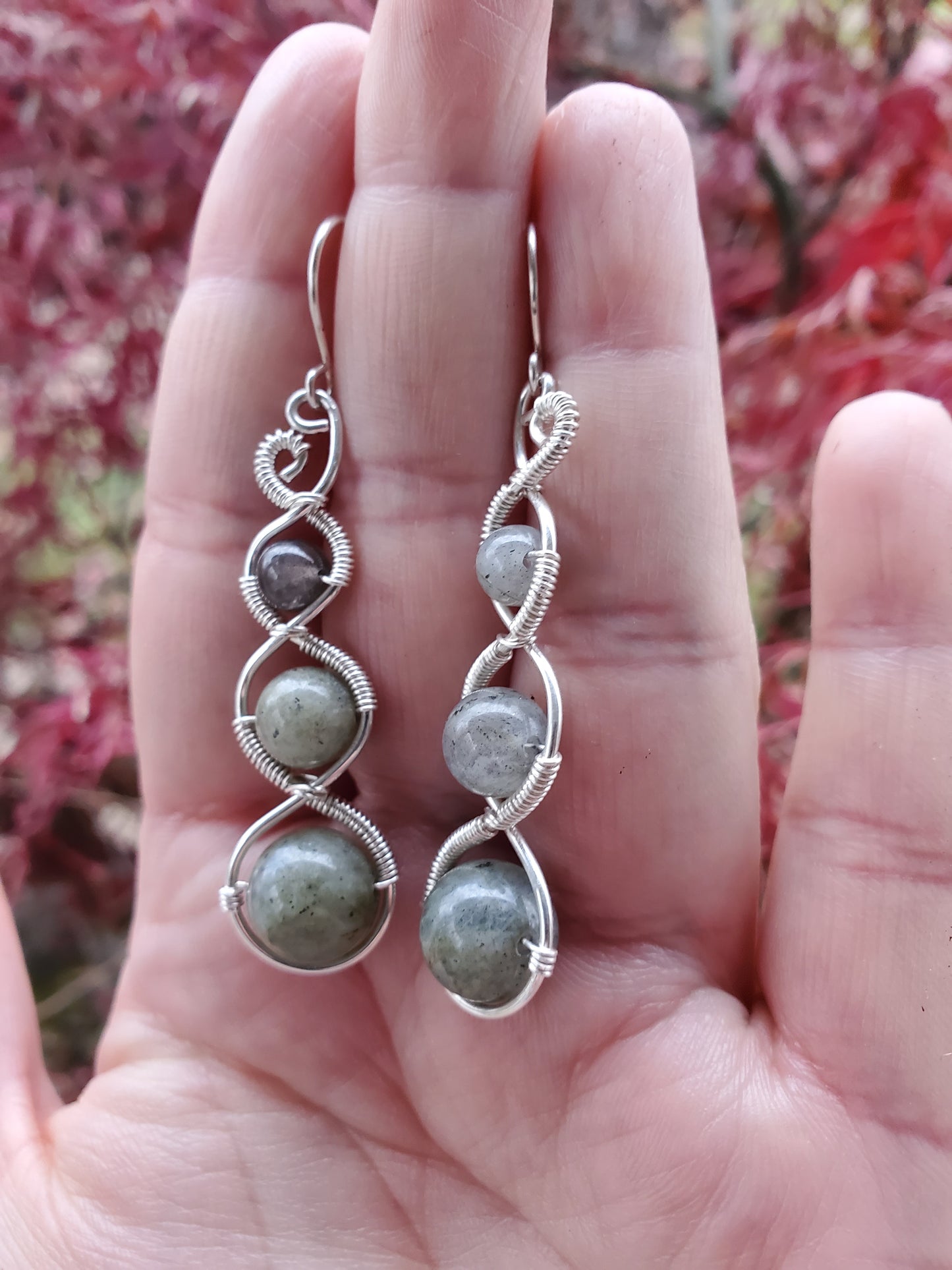 Three Tier Earrings in Sterling Silver