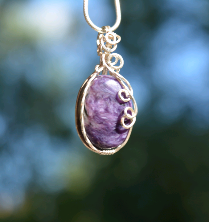 Pasithea - Charoite Pendant