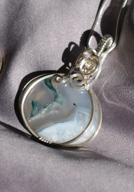 Euodite Moss Agate Pendant