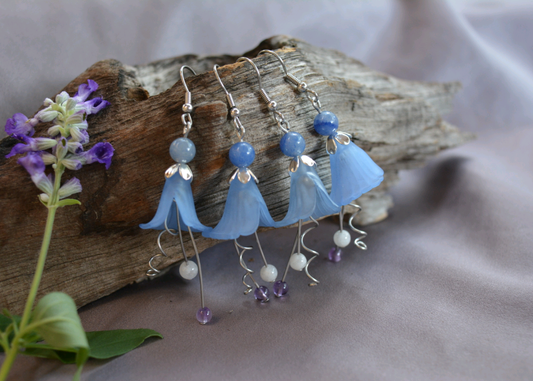 Flower Fairy Earrings - Blue 2