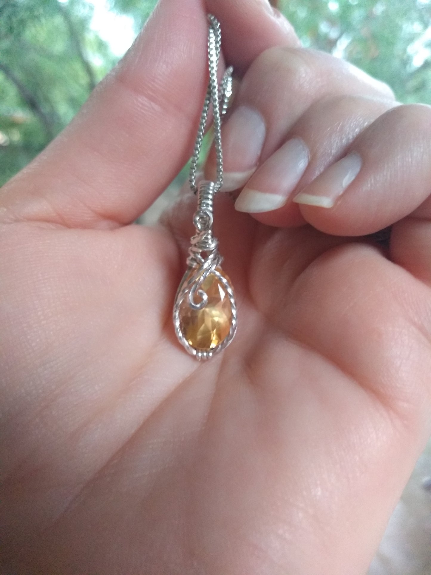 Citrine mini pendant