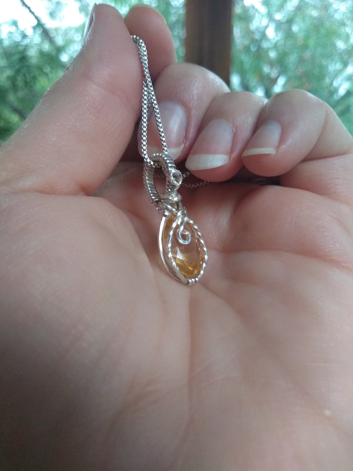 Citrine mini pendant