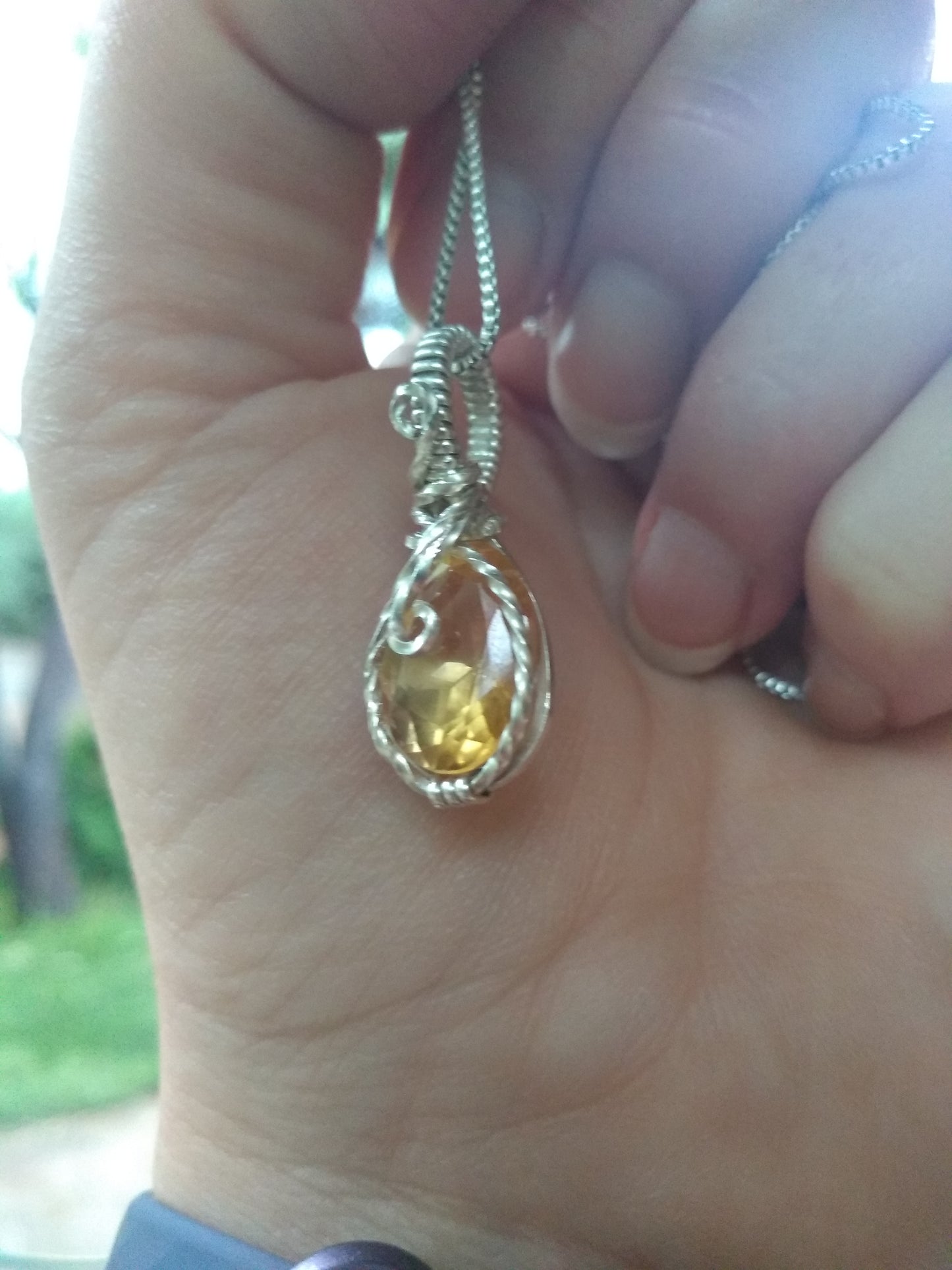 Citrine mini pendant