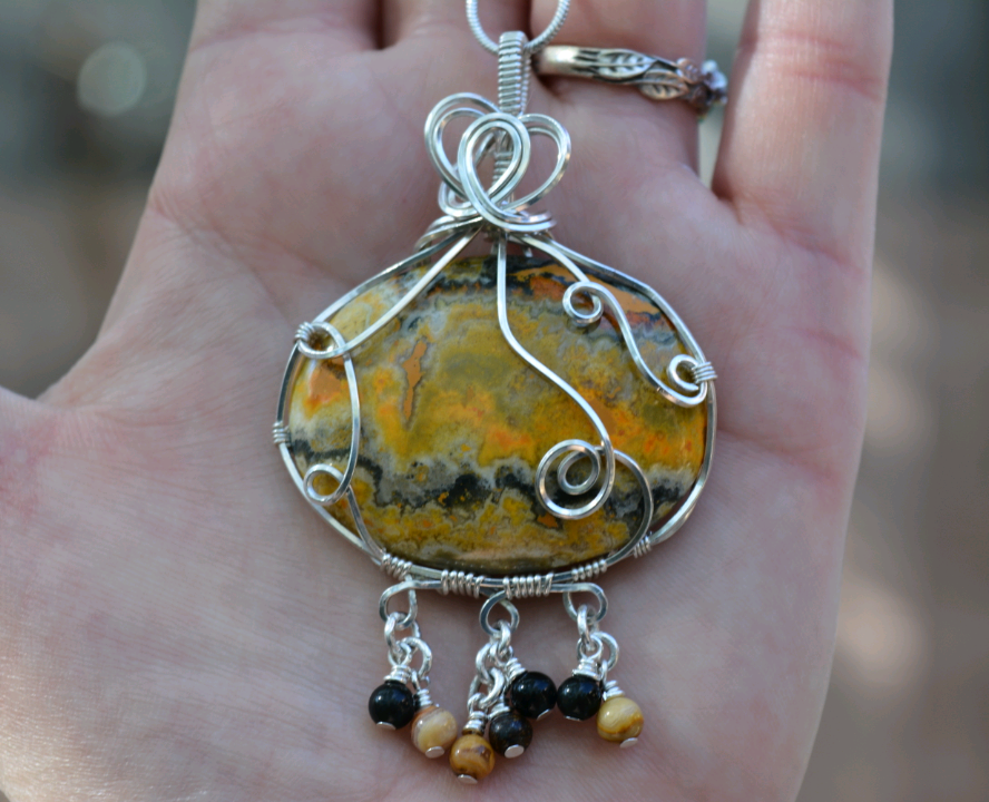 Bumblebee Jasper Pendant