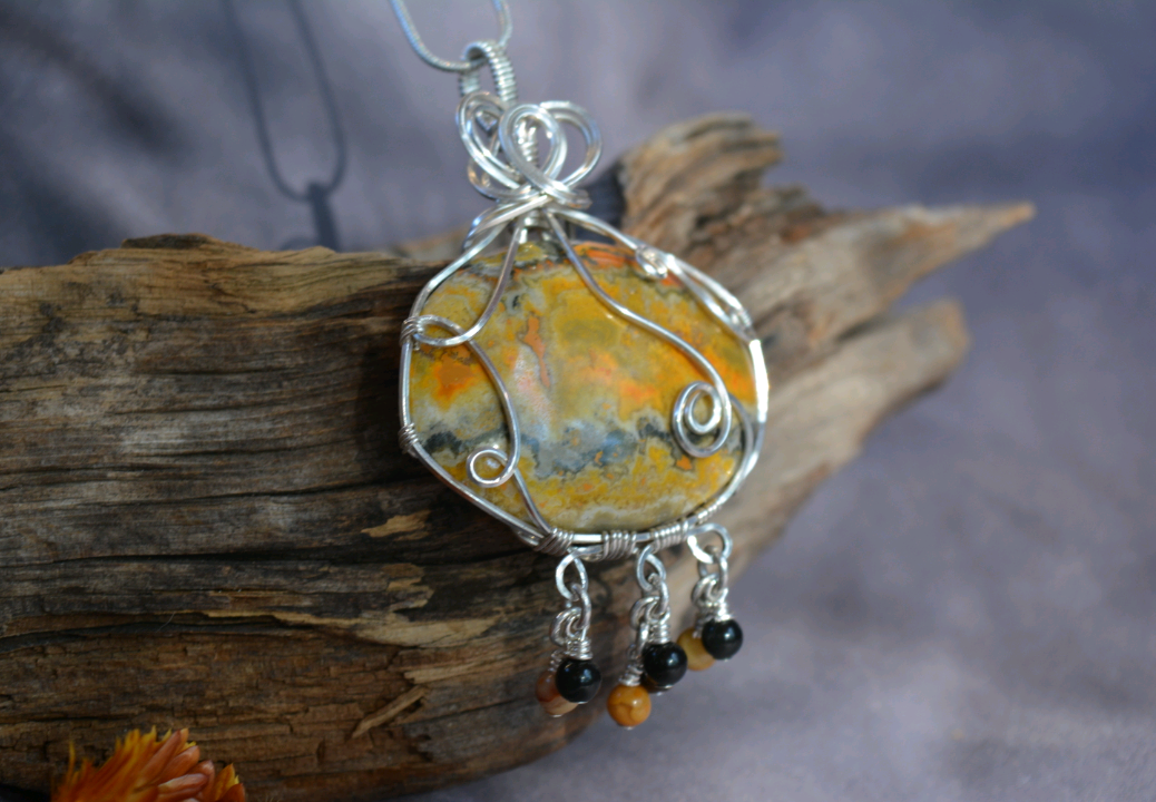 Bumblebee Jasper Pendant